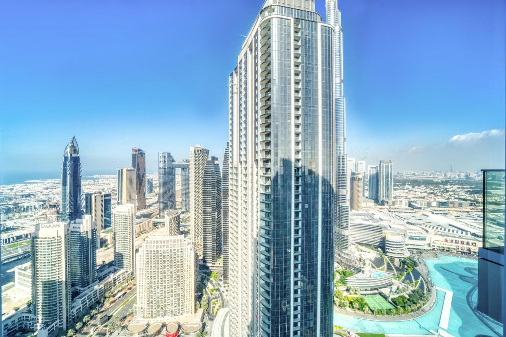 Downtown Luxury - Stunning Burj Khalifa & Sea View - 5 Minutes Walk To Dubai Mall Exteriér fotografie