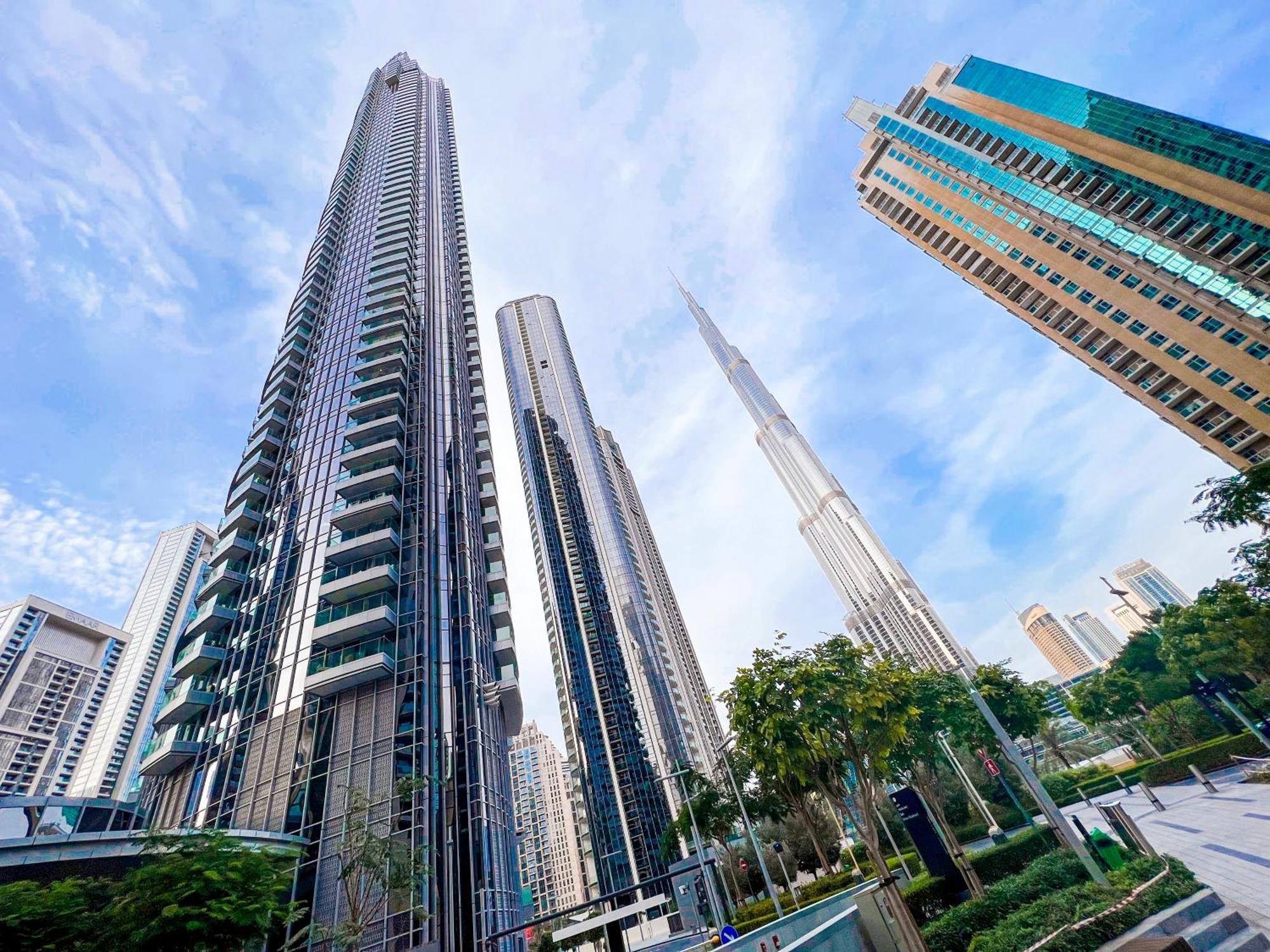 Downtown Luxury - Stunning Burj Khalifa & Sea View - 5 Minutes Walk To Dubai Mall Exteriér fotografie