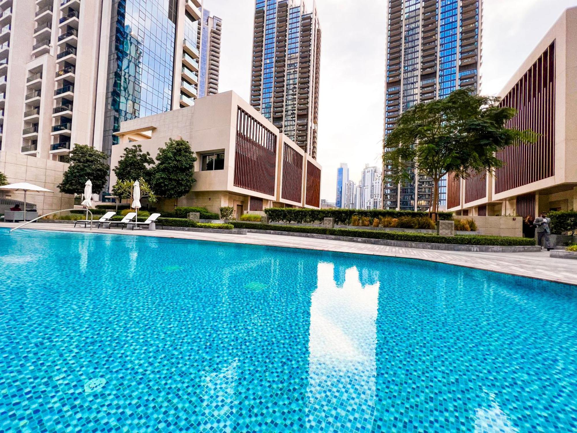 Downtown Luxury - Stunning Burj Khalifa & Sea View - 5 Minutes Walk To Dubai Mall Exteriér fotografie