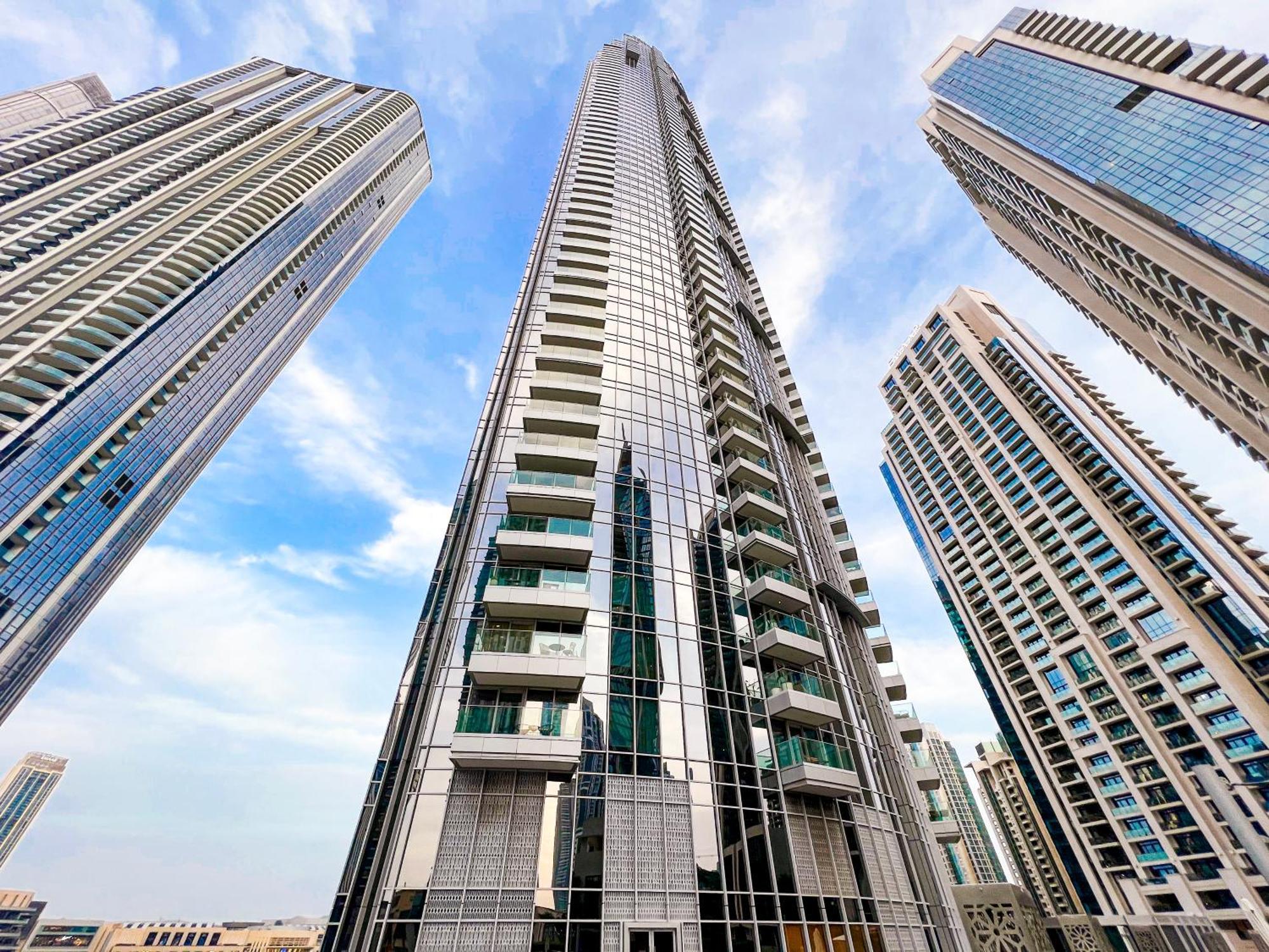 Downtown Luxury - Stunning Burj Khalifa & Sea View - 5 Minutes Walk To Dubai Mall Exteriér fotografie