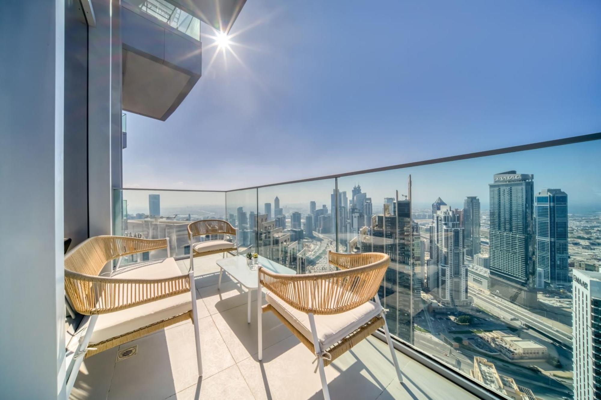 Downtown Luxury - Stunning Burj Khalifa & Sea View - 5 Minutes Walk To Dubai Mall Exteriér fotografie
