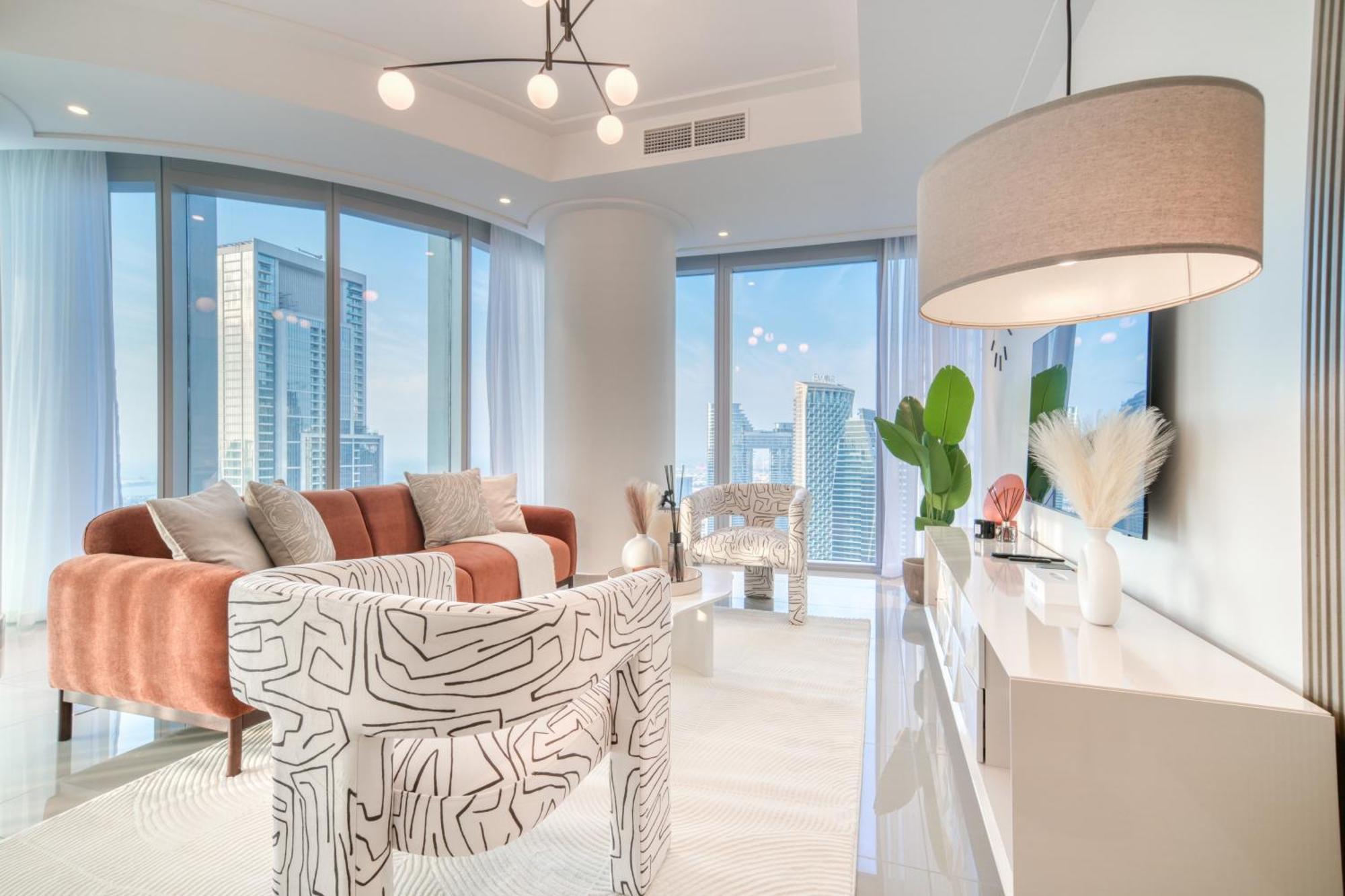Downtown Luxury - Stunning Burj Khalifa & Sea View - 5 Minutes Walk To Dubai Mall Exteriér fotografie