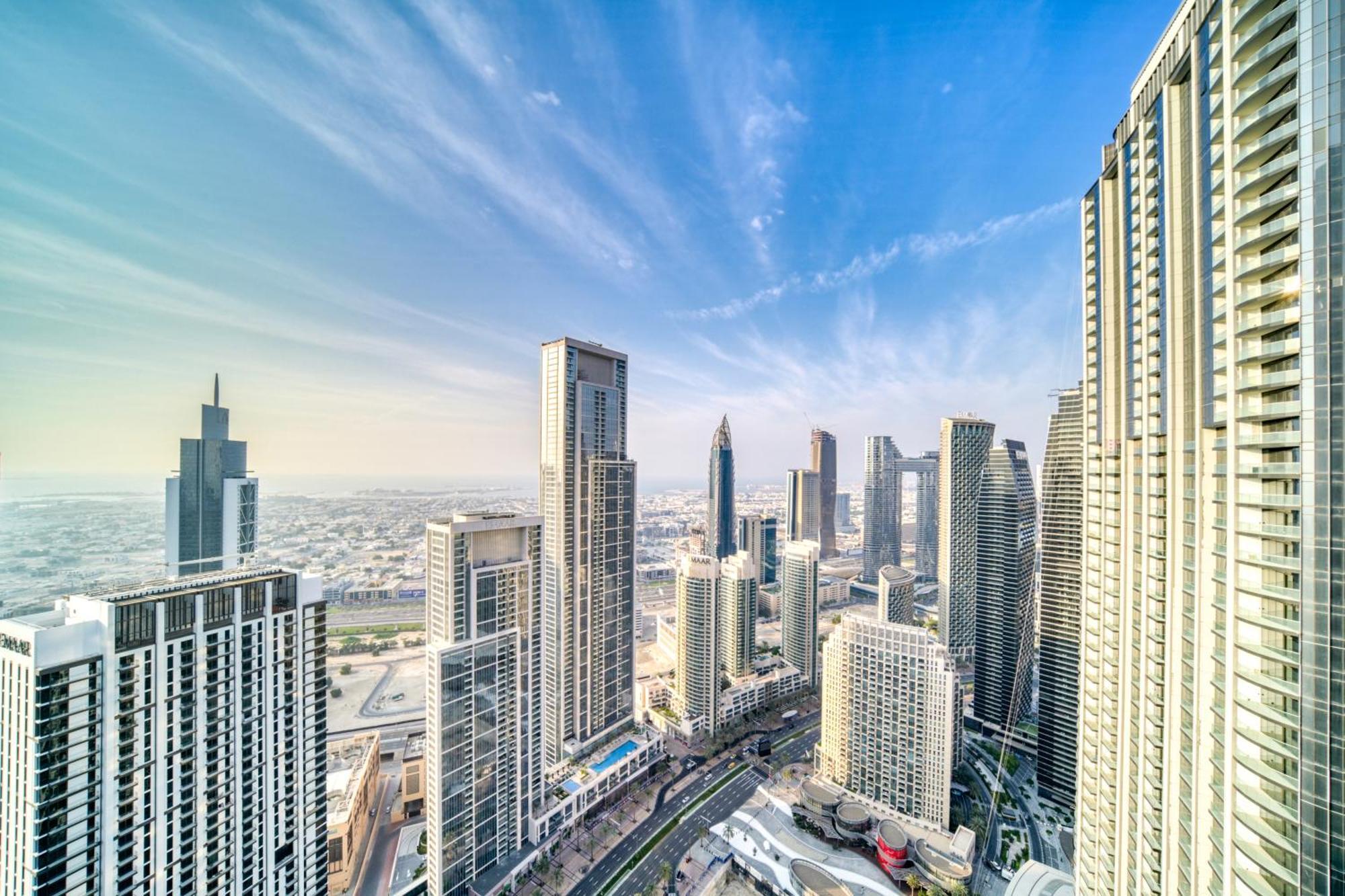Downtown Luxury - Stunning Burj Khalifa & Sea View - 5 Minutes Walk To Dubai Mall Exteriér fotografie